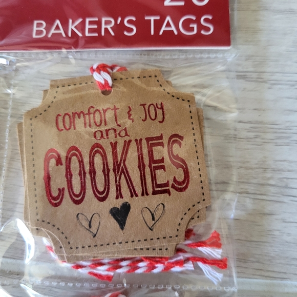 Cookie Exchange 20 Baker's Tags Gift Giving Dessert Homemade Christmas - Picture 3 of 6
